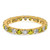 14k 3/4 carat Lab Grown Diamond VS/SI+ G+ and Lab Created Yellow Sapphire Size 5.5 Eternity Band