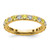 14k 3/4 carat Lab Grown Diamond VS/SI+ G+ and Lab Created Yellow Sapphire Size 6 Eternity Band