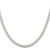 Sterling Silver 4.5mm Semi-solid Flat Curb Chain - QL-D989656B-8955