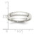 Sterling Silver 4mm Beveled Edge Size 5.5 Band