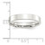 Sterling Silver 4mm Comfort Fit Flat Size 12.5 Band