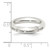 Sterling Silver 4mm Comfort Fit Size 5 Band