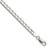 Sterling Silver 4mm D/C Square Curb Chain - QF-87340DDC-8176