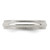 Sterling Silver 4mm Half Round Milgrain Size 4.5 Band
