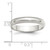 Sterling Silver 4mm Half Round Milgrain Size 6 Band