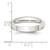 Sterling Silver 4mm Half Round Size 12.5 Band