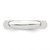 Sterling Silver 4mm Half Round Size 9 Band