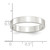 Sterling Silver 4mm Lightweight Flat Size 5 Band
