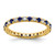 14k 3/8 carat Lab Grown Diamond VS/SI+ G+ and Lab Created Blue Sapphire Size 4.5 Eternity Band