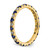14k 3/8 carat Lab Grown Diamond VS/SI+ G+ and Lab Created Blue Sapphire Size 4.5 Eternity Band
