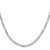 Sterling Silver 4mm Pav‚ Flat Figaro Chain - QF-22DFF723-9043