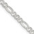 Sterling Silver 4mm Pav‚ Flat Figaro Chain - QF-8E847C73-7033