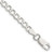 Sterling Silver 5.3mm Semi-solid Flat Curb Chain - QL-71BD6D84-9866