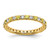 14k 3/8 carat Lab Grown Diamond VS/SI+ G+ and Lab Created Yellow Sapphire Size 4 Eternity Band