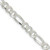 Sterling Silver 5.5mm Pav‚ Flat Figaro Chain - QF-832B71A0-7130