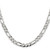 Sterling Silver 5.5mm Pav‚ Flat Figaro Chain - QF-D53166EF-9322