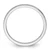 10K White Gold 1.2mm Milgrain Stackable Band Size 7.5