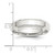Sterling Silver 5mm Beveled Edge Size 11 Band