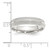 Sterling Silver 5mm Comfort Fit Double Milgrain Size 7 Band