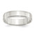 Sterling Silver 5mm Flat with Step Edge Size 13 Band