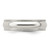 Sterling Silver 5mm Half Round Milgrain Size 10 Band