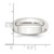 Sterling Silver 5mm Half Round Size 8 Band