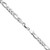 Sterling Silver 6.1mm Flat D/C Pave Figaro Chain - QP-E9D86A6E-2362