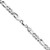 Sterling Silver 6.3mm Hammered Figaro Chain - QH-798271AD-5087
