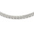 Sterling Silver 6.75mm Braided Fancy Necklace