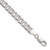 Sterling Silver 6.75mm Flat D/C Pave Curb Chain - QP-6B2CA24C-7634