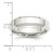 Sterling Silver 6mm Beveled Edge Size 13.5 Band