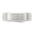 Sterling Silver 6mm Brushed Flat Grooved Beveled Edge Fancy Band Size 11.5