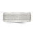 Sterling Silver 6mm Brushed Flat Milgrain Beveled Edge Fancy Band Size 13.5