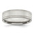 Sterling Silver 6mm Brushed Flat Milgrain Grooved Edge Fancy Band Size 10