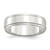 Sterling Silver 6mm Flat with Step Edge Size 8 Band