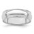Sterling Silver 6mm Half Round Milgrain Size 8.5 Band