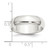 Sterling Silver 6mm Half Round Size 12 Band