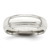 Sterling Silver 6mm Polished Domed with Grooved Beveled Edge Fancy Band Size 8