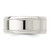 Sterling Silver 6mm Polished Flat Milgrain Beveled Edge Fancy Band Size 11