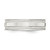 Sterling Silver 6mm Polished Flat Milgrain Grooved Edge Fancy Band Size 12