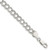 Sterling Silver 6mm Solid Double Link Charm Bracelet - QG-06D43E5C-3055