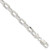 Sterling Silver 7.5mm Diamond-cut Long Link Cable Chain - QA-49385545-5534