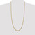 14K 30 inch 2.75mm Semi-Solid Wheat with Lobster Clasp Chain
