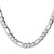 Sterling Silver 7.6mm Hammered Figaro Chain - QH-6DCE115D-7348