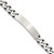 Sterling Silver 7inch Engraveable Antiqued Curb Link ID Bracelet - QI-42E6164C-8532