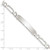 Sterling Silver 7inch Polished Engraveable Figaro Link ID Bracelet - QI-D10BFD50-4438