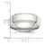 Sterling Silver 7mm Beveled Edge Size 12 Band