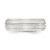 Sterling Silver 7mm Brushed Domed Grooved Fancy Band Size 7.5