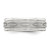 Sterling Silver 7mm Brushed Flat Intertwined Design Beveled Edge Fancy Band Size 8