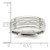 Sterling Silver 7mm Brushed Flat Intertwined Design Beveled Edge Fancy Band Size 9